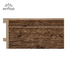 INTCO Waterproof Easy Installation Decorative Wood Color Cornice Accessories Floor Vinyl Skirting Board